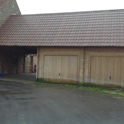 Dubbele garage met carport - JD Houtconstruct